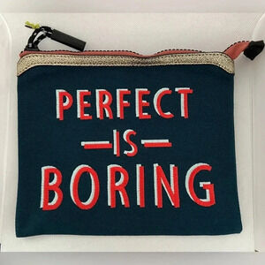 HENRY CHARLES | Perfect Is Boring pouch.​